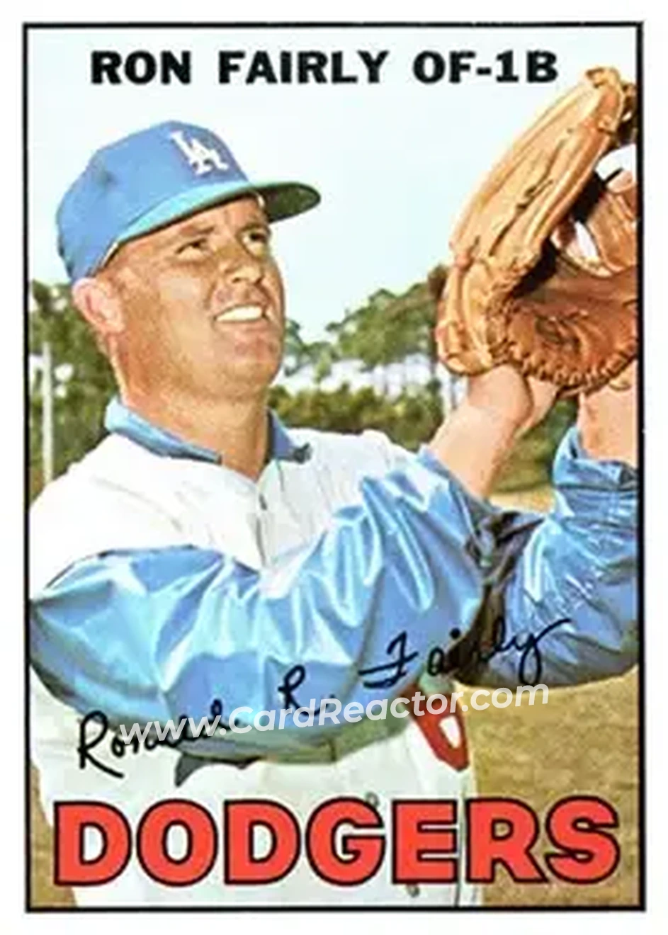 1967 Topps #94 - Ron Fairly - Los Angeles Dodgers - Front
