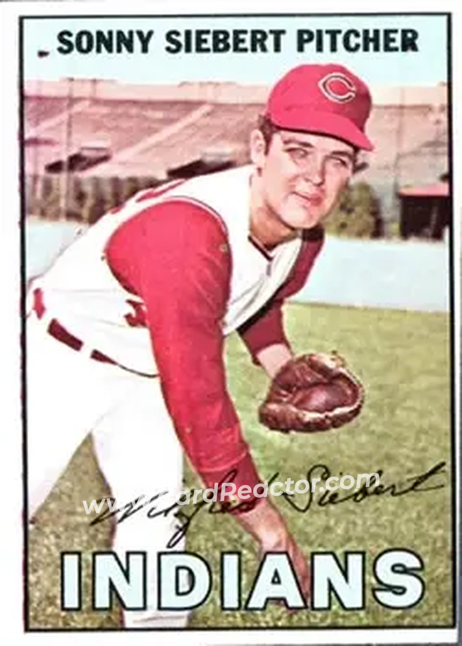 1967 Topps #95 - Sonny Siebert - Cleveland Indians - Front