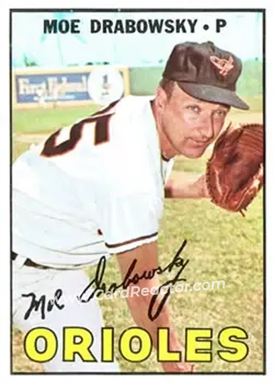 1967 Topps #125 - Moe Drabowsky - Baltimore Orioles - Front 1967 Topps #125 - Moe Drabowsky - Baltimore Orioles - Front