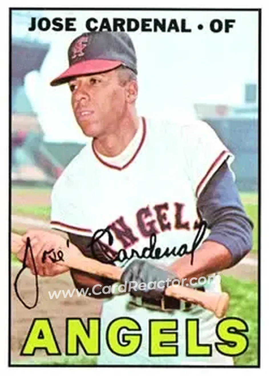 1967 Topps #193 - Jose Cardenal - California Angels - Front
