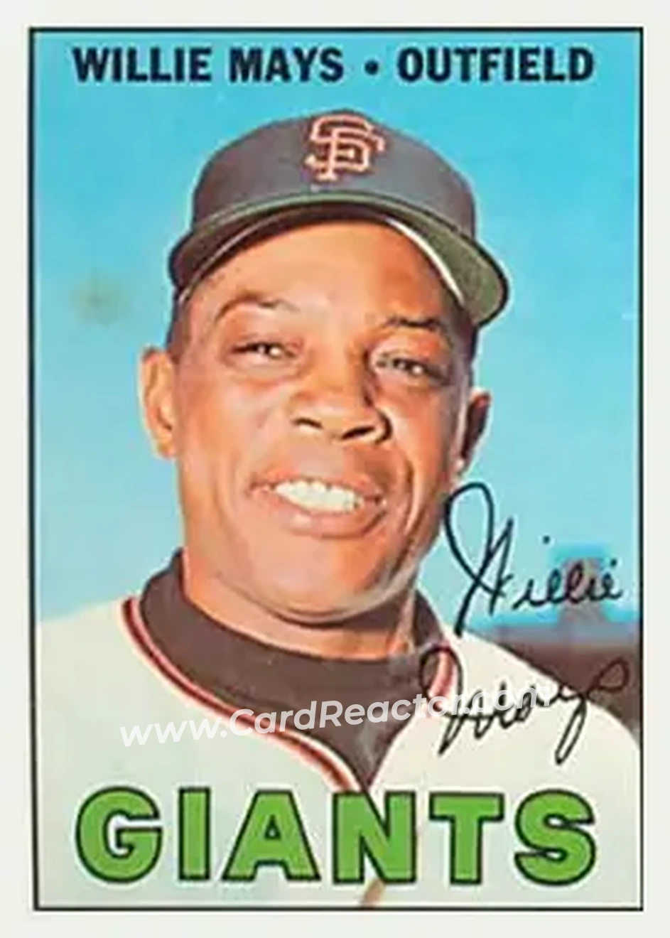 1967 Topps #200 - Willie Mays - San Francisco Giants - Front