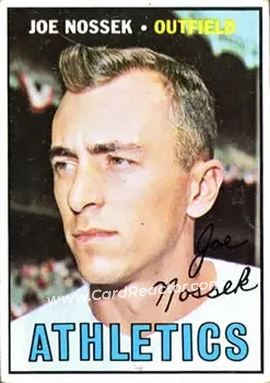 1967 Topps #209 - Joe Nossek - Kansas City Athletics - Front 1967 Topps #209 - Joe Nossek - Kansas City Athletics - Front