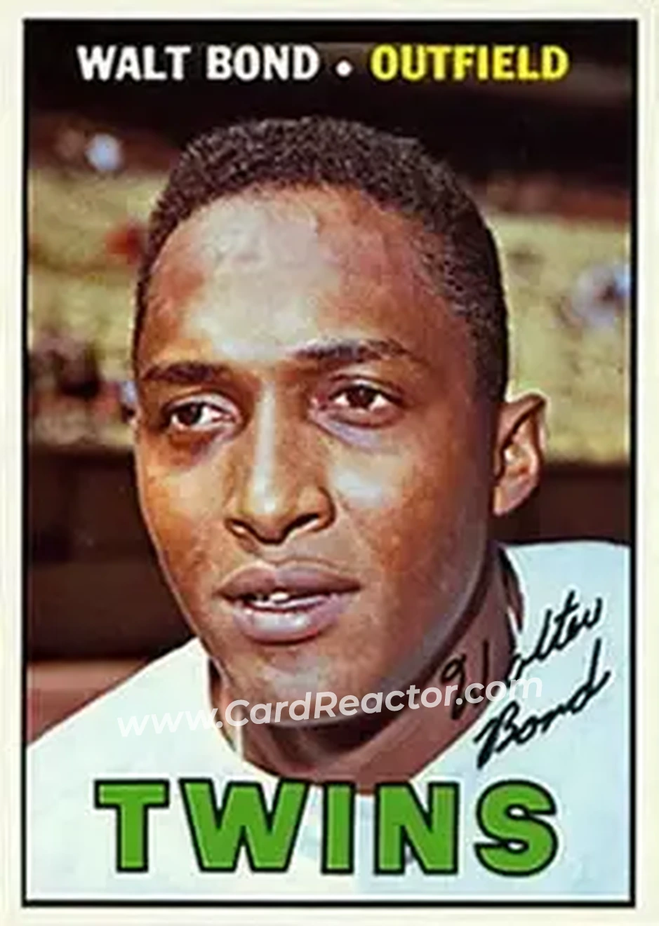 1967 Topps #224 - Walt Bond - Minnesota Twins - Front