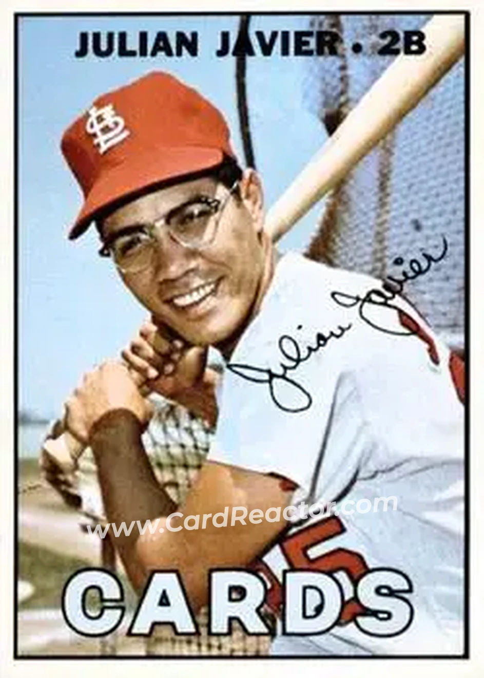 1967 Topps #226 - Julian Javier - St. Louis Cardinals - Front