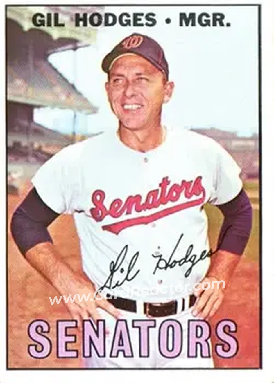 1967 Topps #228 - Gil Hodges - Washington Senators - Front