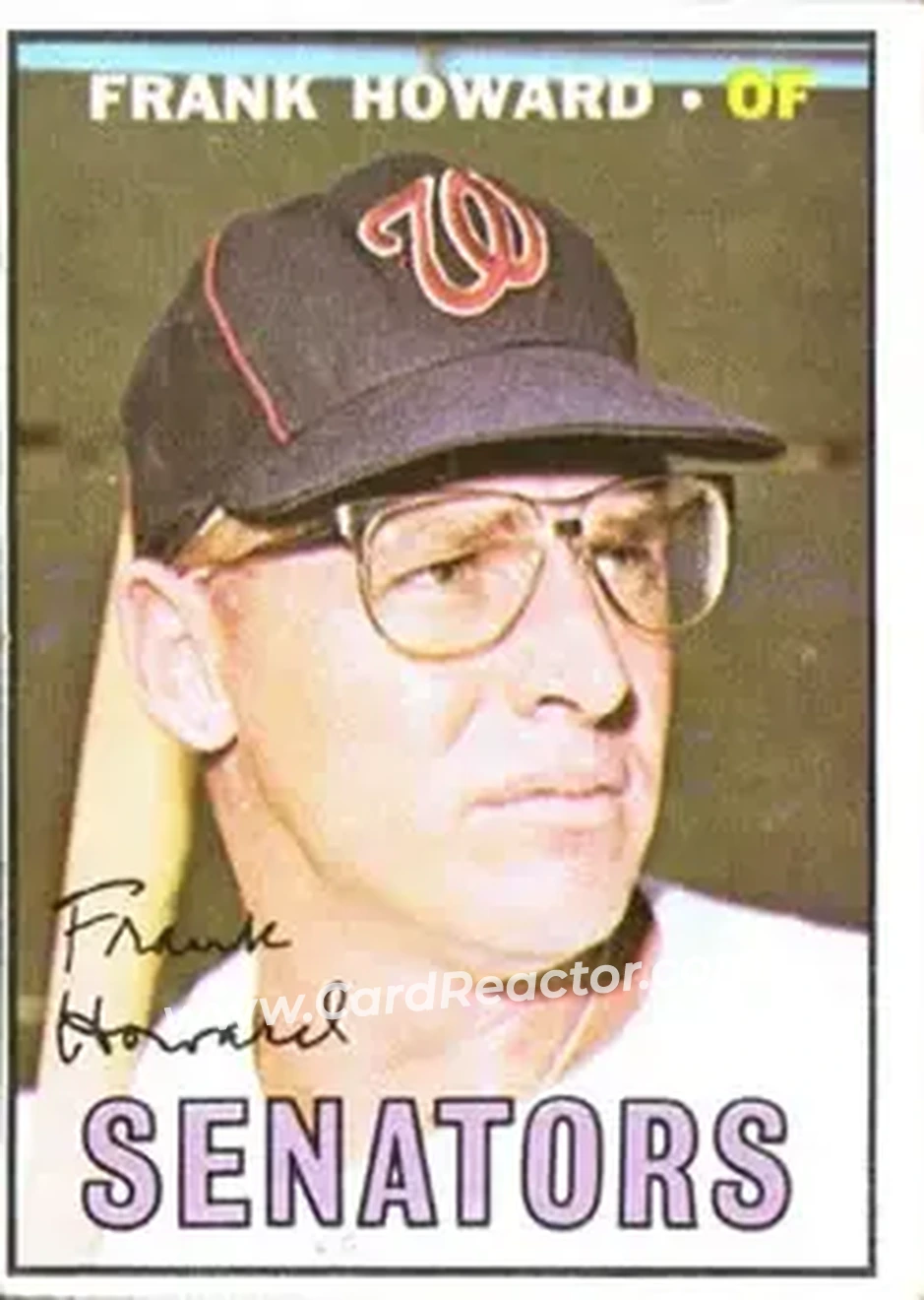 1967 Topps #255 - Frank Howard - Washington Senators - Front
