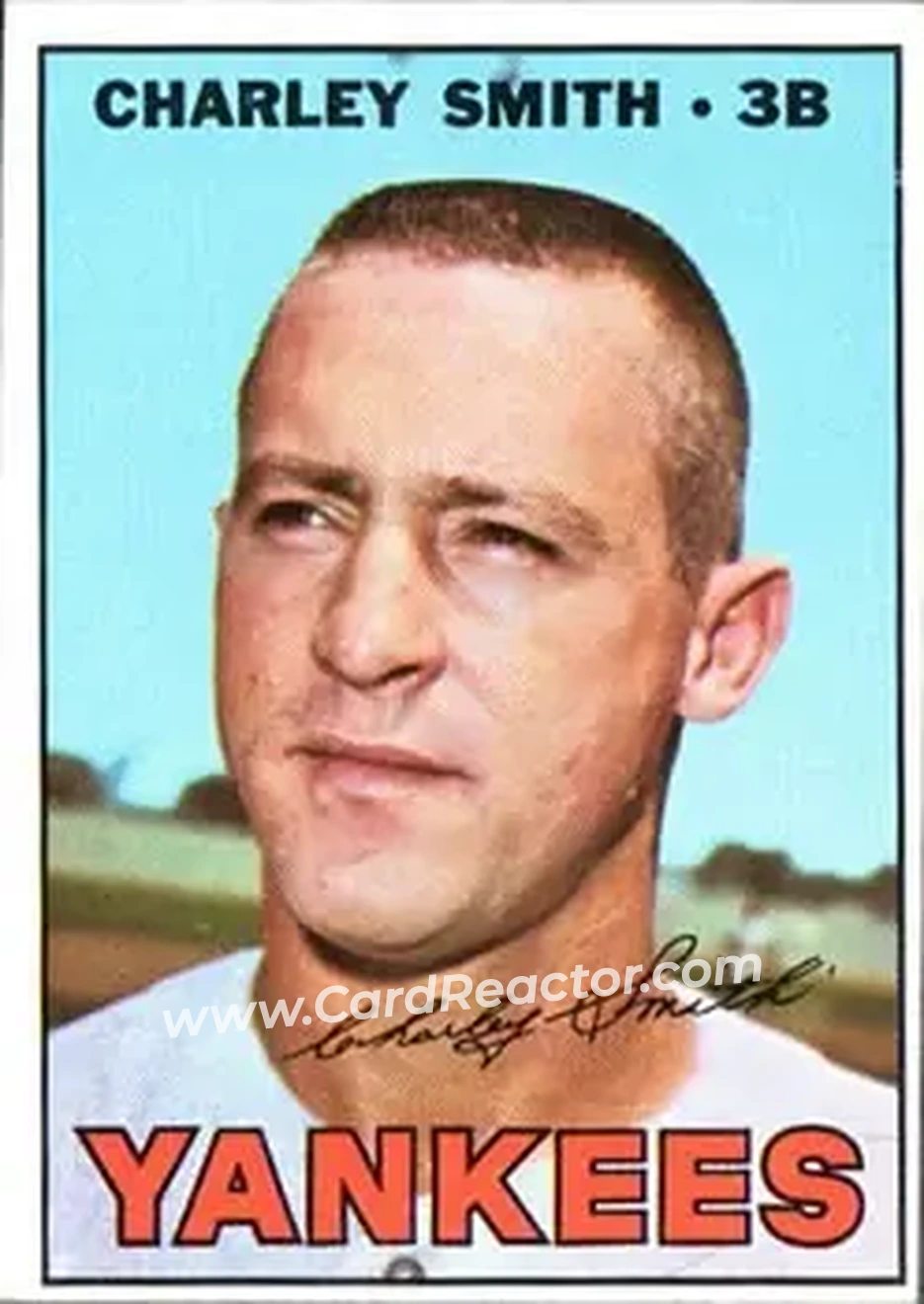 1967 Topps #257 - Charlie Smith - New York Yankees - Front 1967 Topps #257 - Charlie Smith - New York Yankees - Front