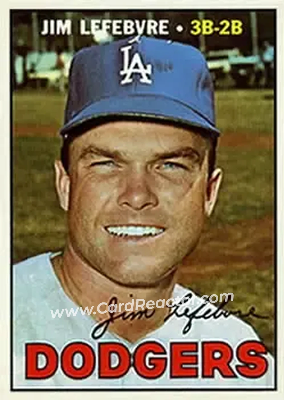 1967 Topps #260 - Jim Lefebvre - Los Angeles Dodgers - Front 1967 Topps #260 - Jim Lefebvre - Los Angeles Dodgers - Front