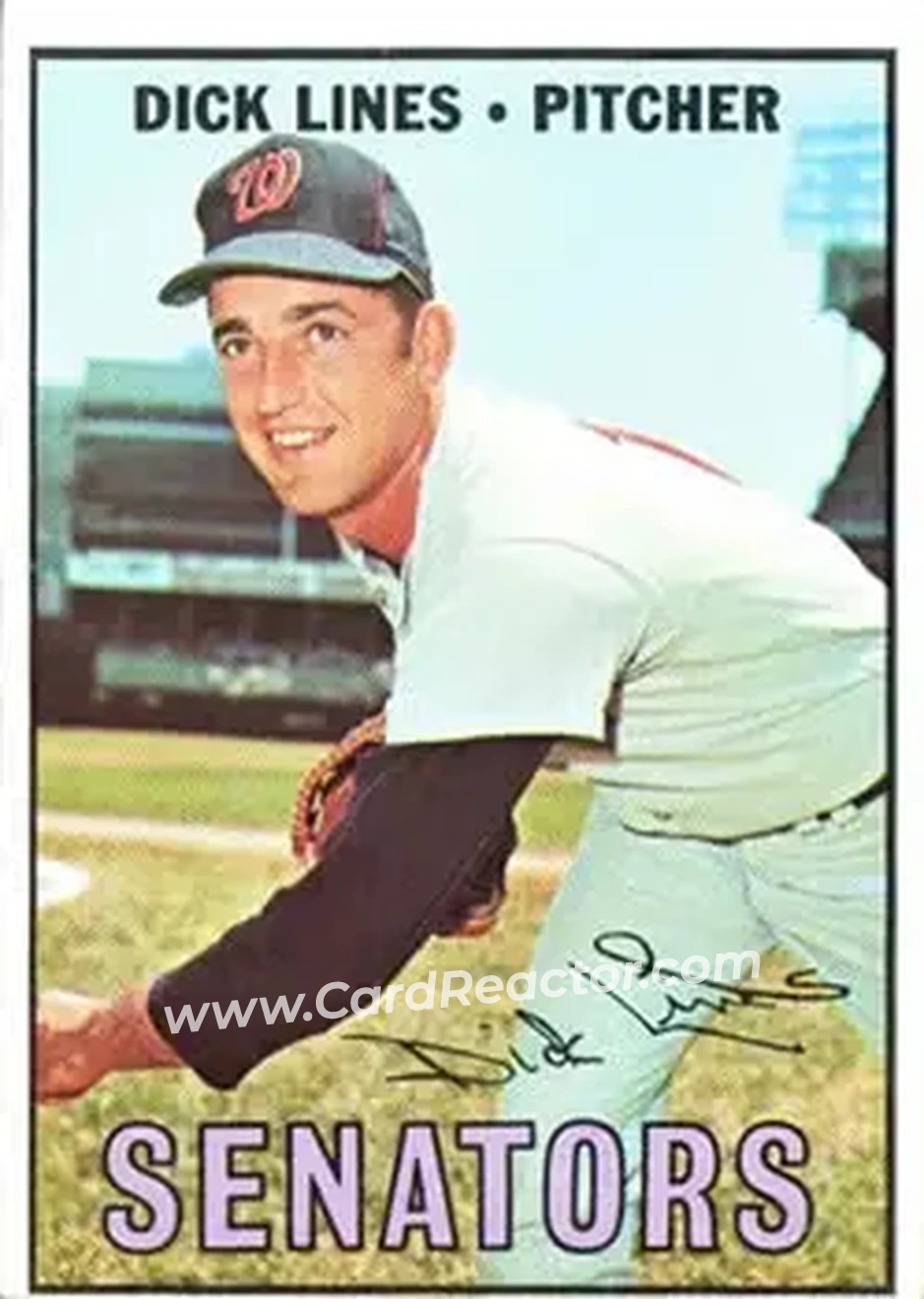 1967 Topps #273 - Dick Lines - Washington Senators - Front