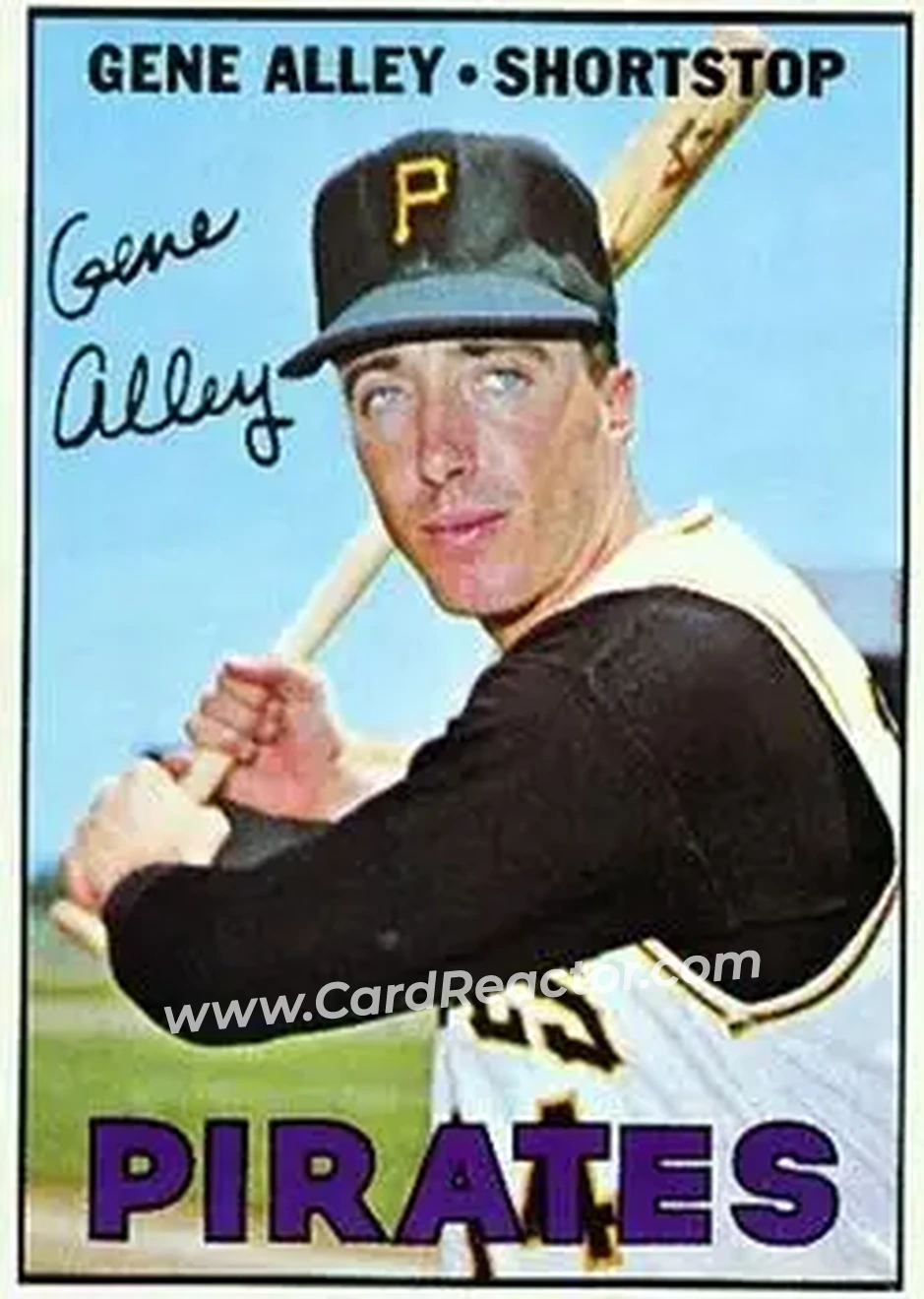 1967 Topps #283 - Gene Alley - Pittsburgh Pirates - Front