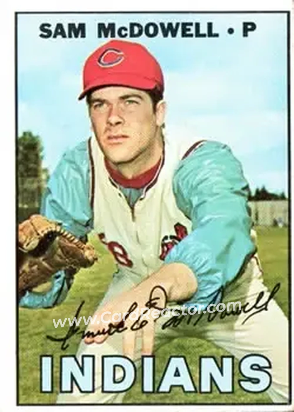 1967 Topps #295 - Sam McDowell - Cleveland Indians - Front