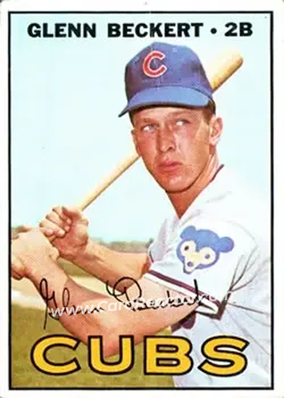 1967 Topps #296 - Glenn Beckert - Chicago Cubs - Front 1967 Topps #296 - Glenn Beckert - Chicago Cubs - Front