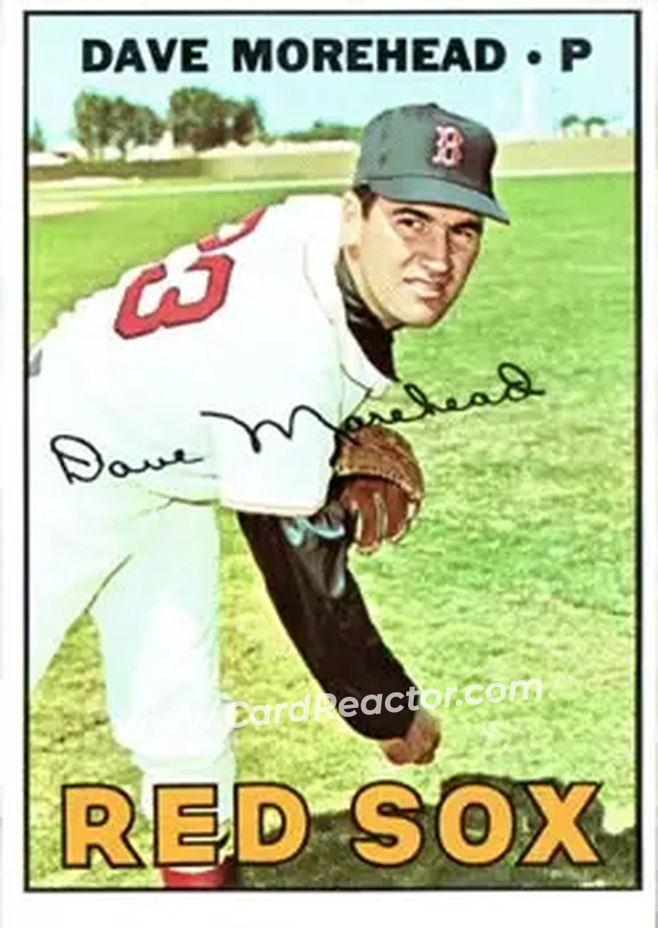 1967 Topps #297 - Dave Morehead - Boston Red Sox - Front