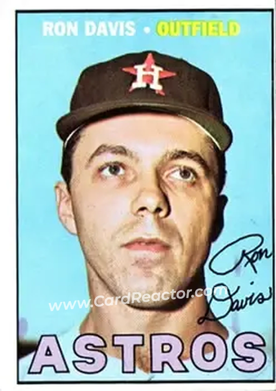 1967 Topps #298 - Ron Davis - Houston Astros - Front