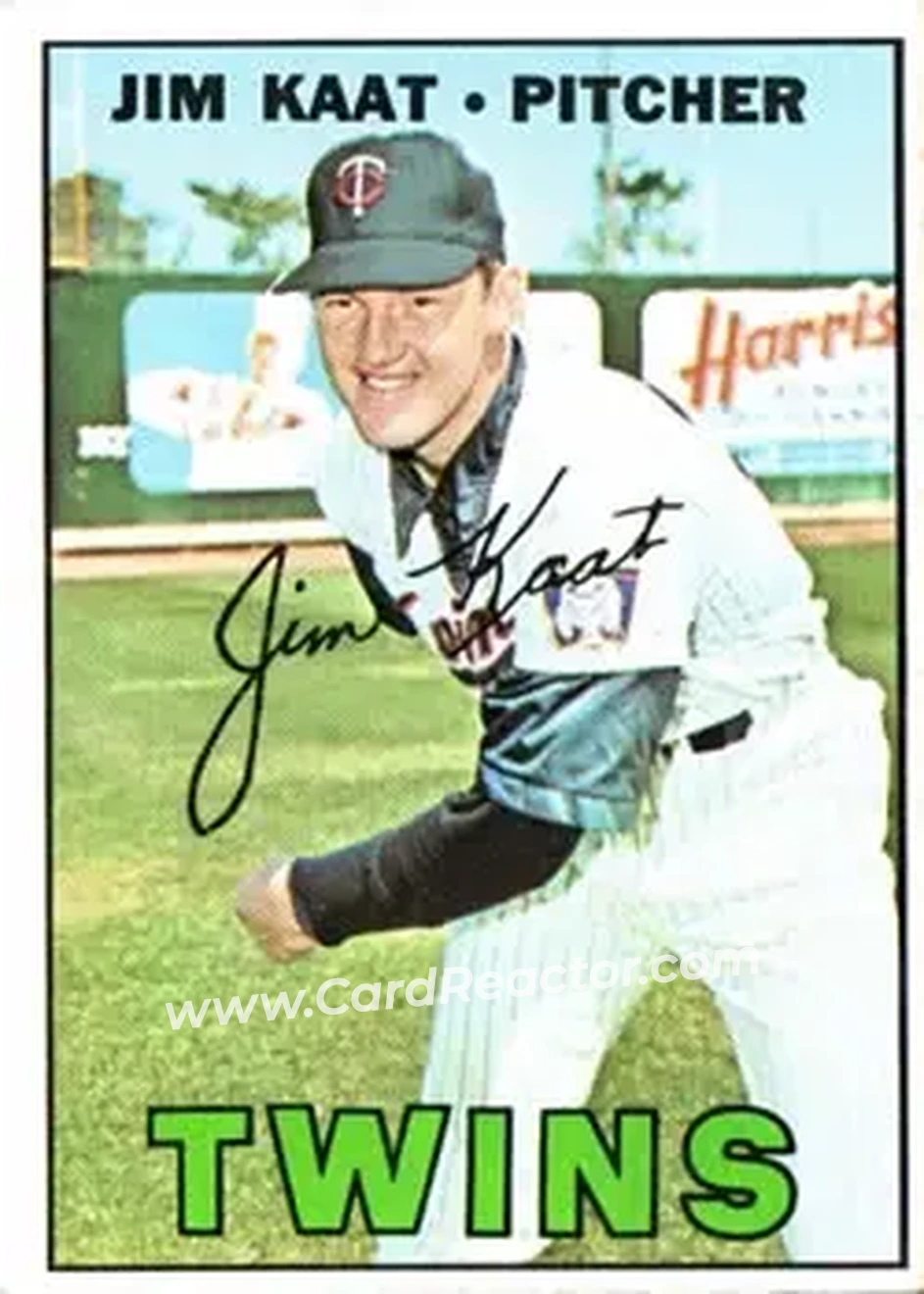 1967 Topps #300 - Jim Kaat - Minnesota Twins - Front