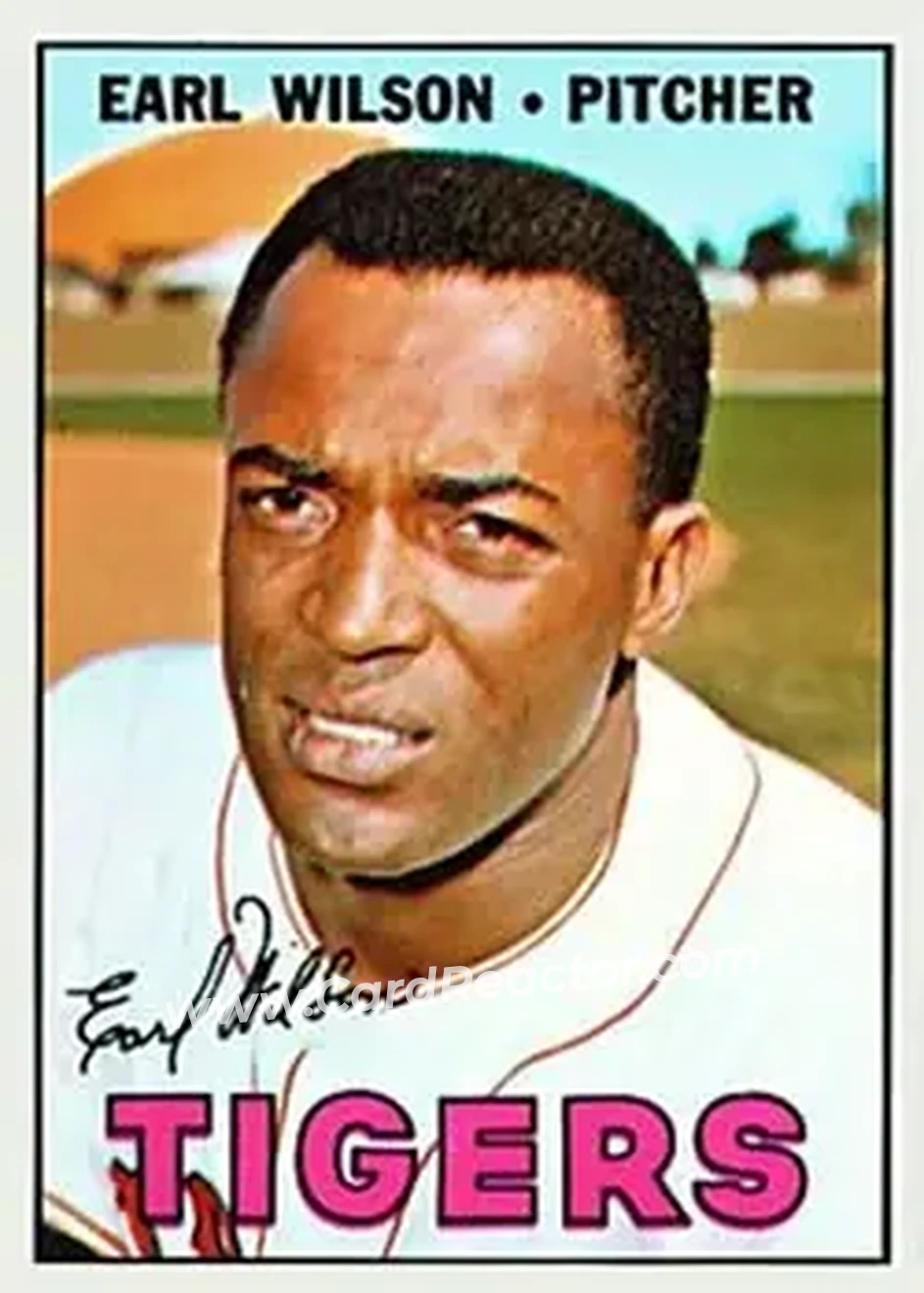 1967 Topps #305 - Earl Wilson - Detroit Tigers - Front 1967 Topps #305 - Earl Wilson - Detroit Tigers - Front