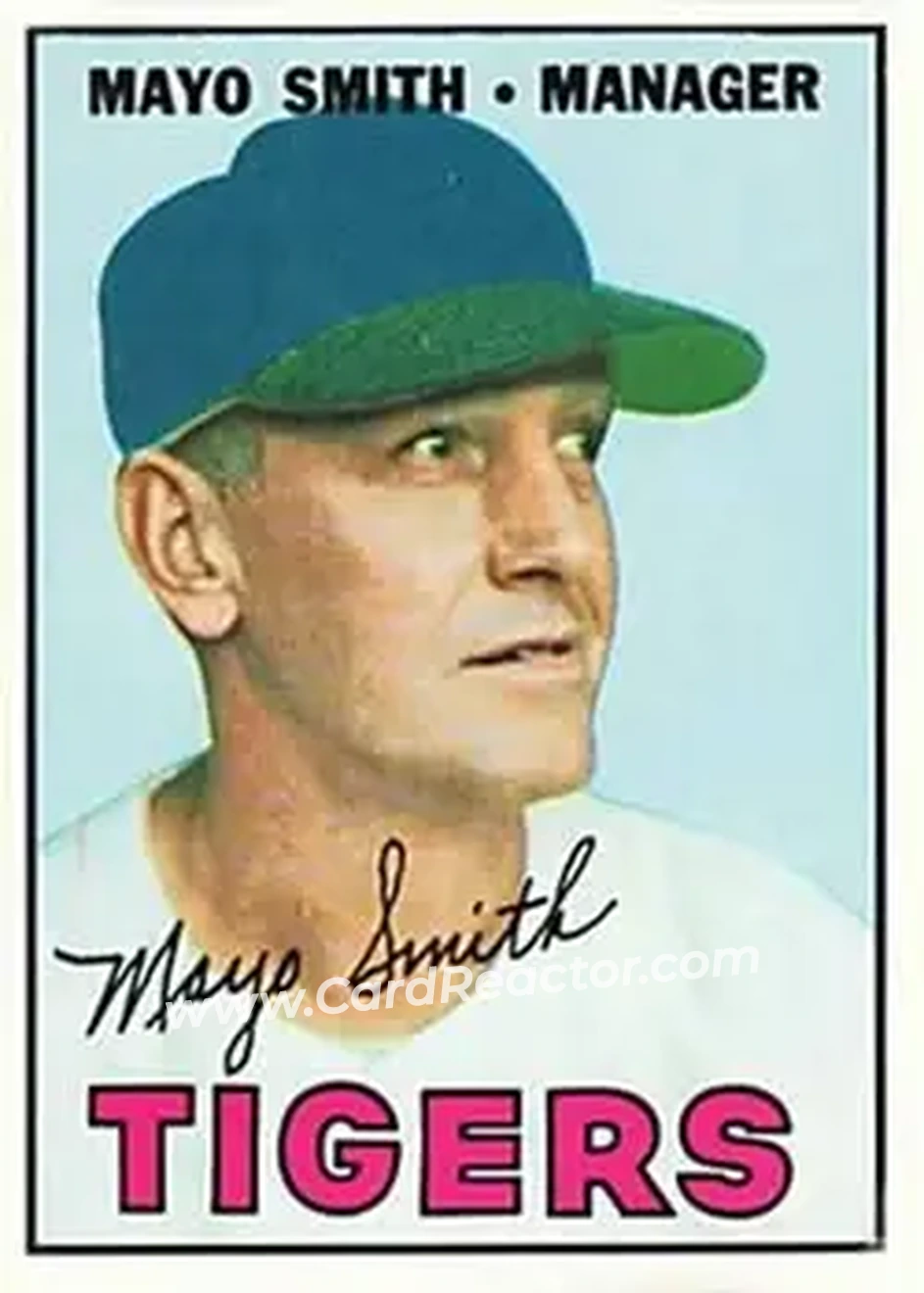 1967 Topps #321 - Mayo Smith - Detroit Tigers - Front