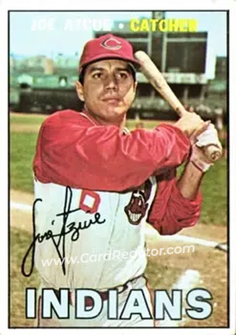 1967 Topps #336 - Joe Azcue - Cleveland Indians - Front