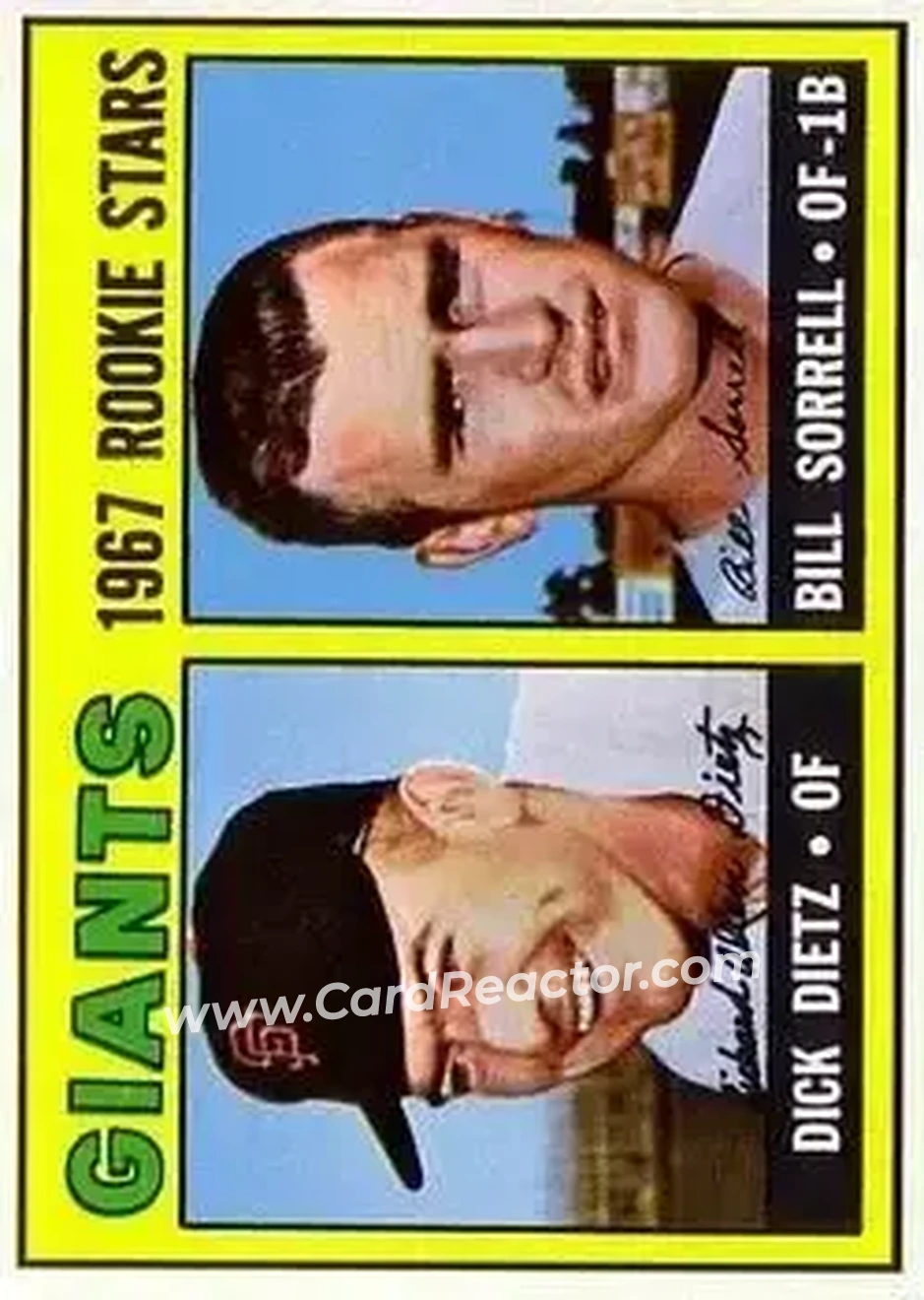 1967 Topps #341 - Card #341 - San Francisco Giants - Front