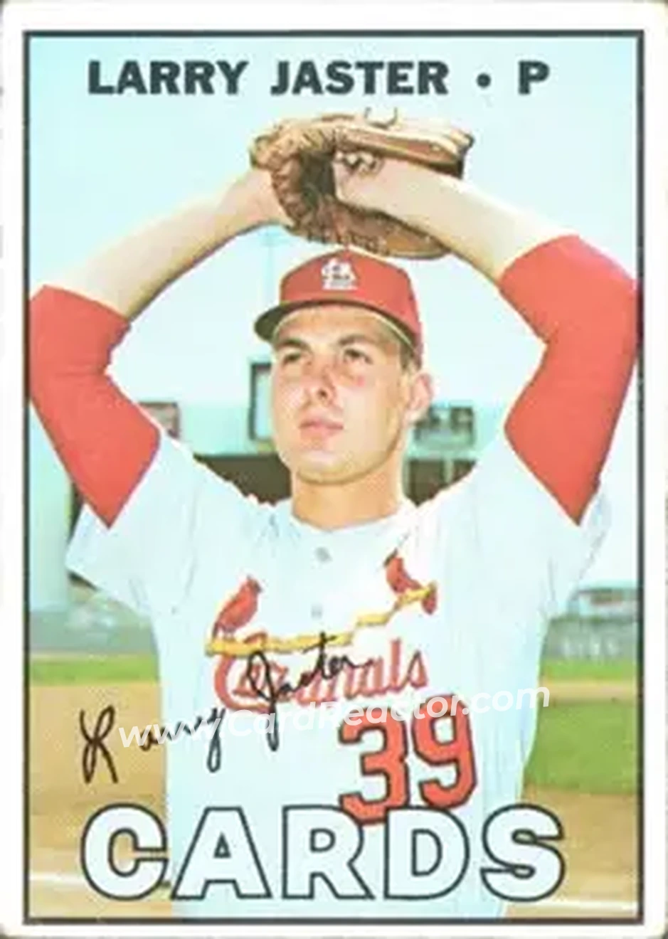 1967 Topps #356 - Larry Jaster - St. Louis Cardinals - Front