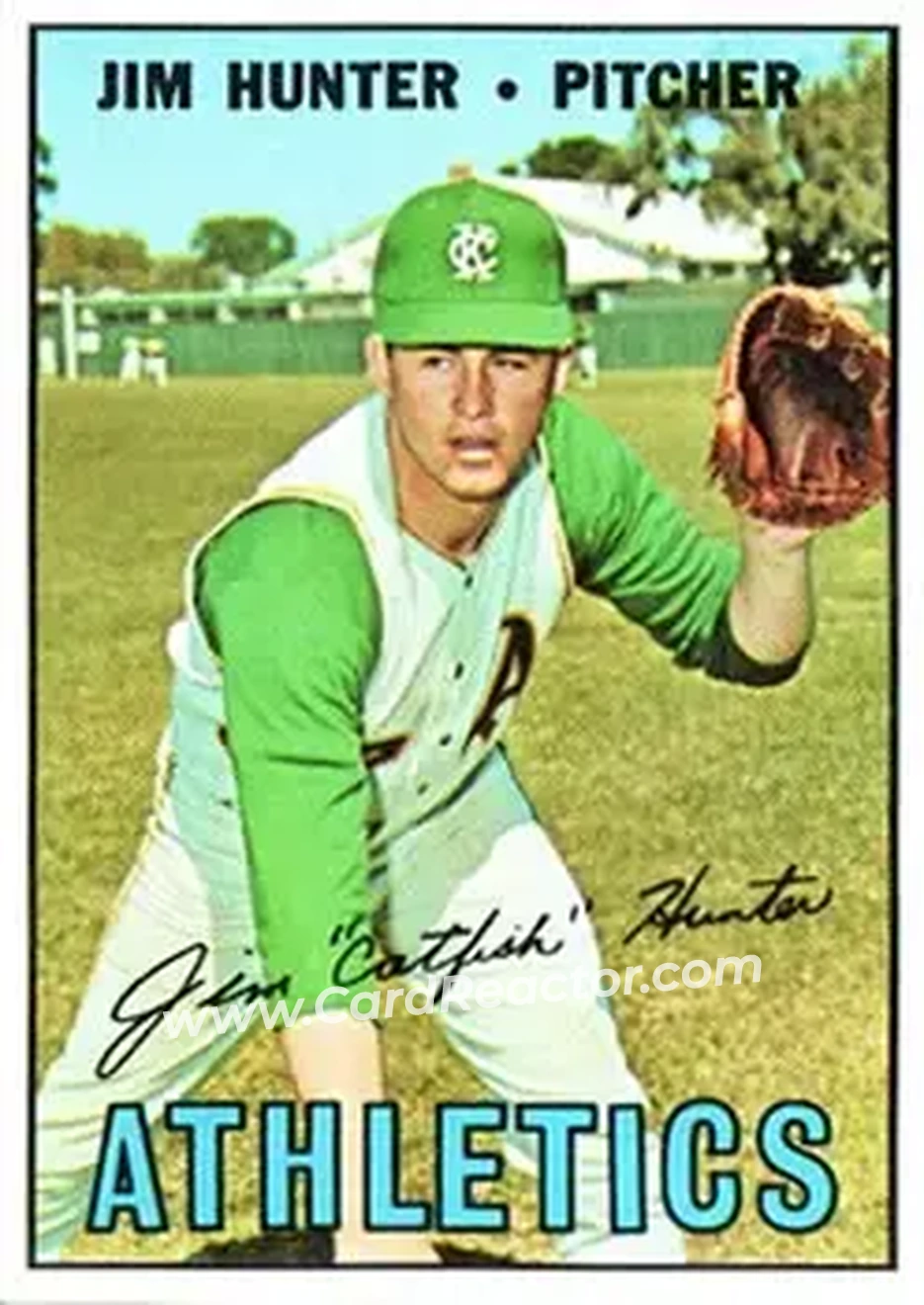 1967 Topps #369 - Jim Hunter - Kansas City Athletics - Front
