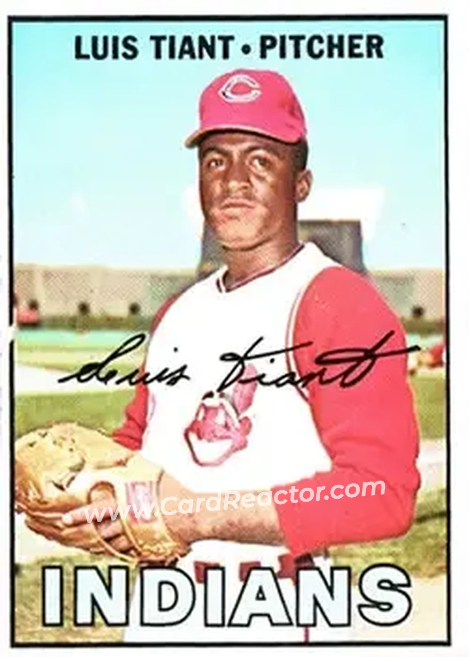 1967 Topps #377 - Luis Tiant - Cleveland Indians - Front