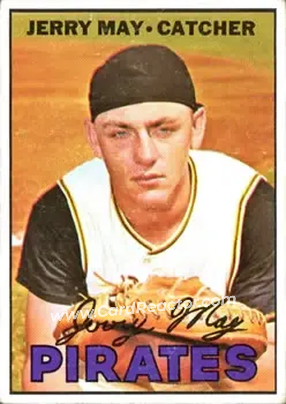 1967 Topps #379 - Jerry May - Pittsburgh Pirates - Front