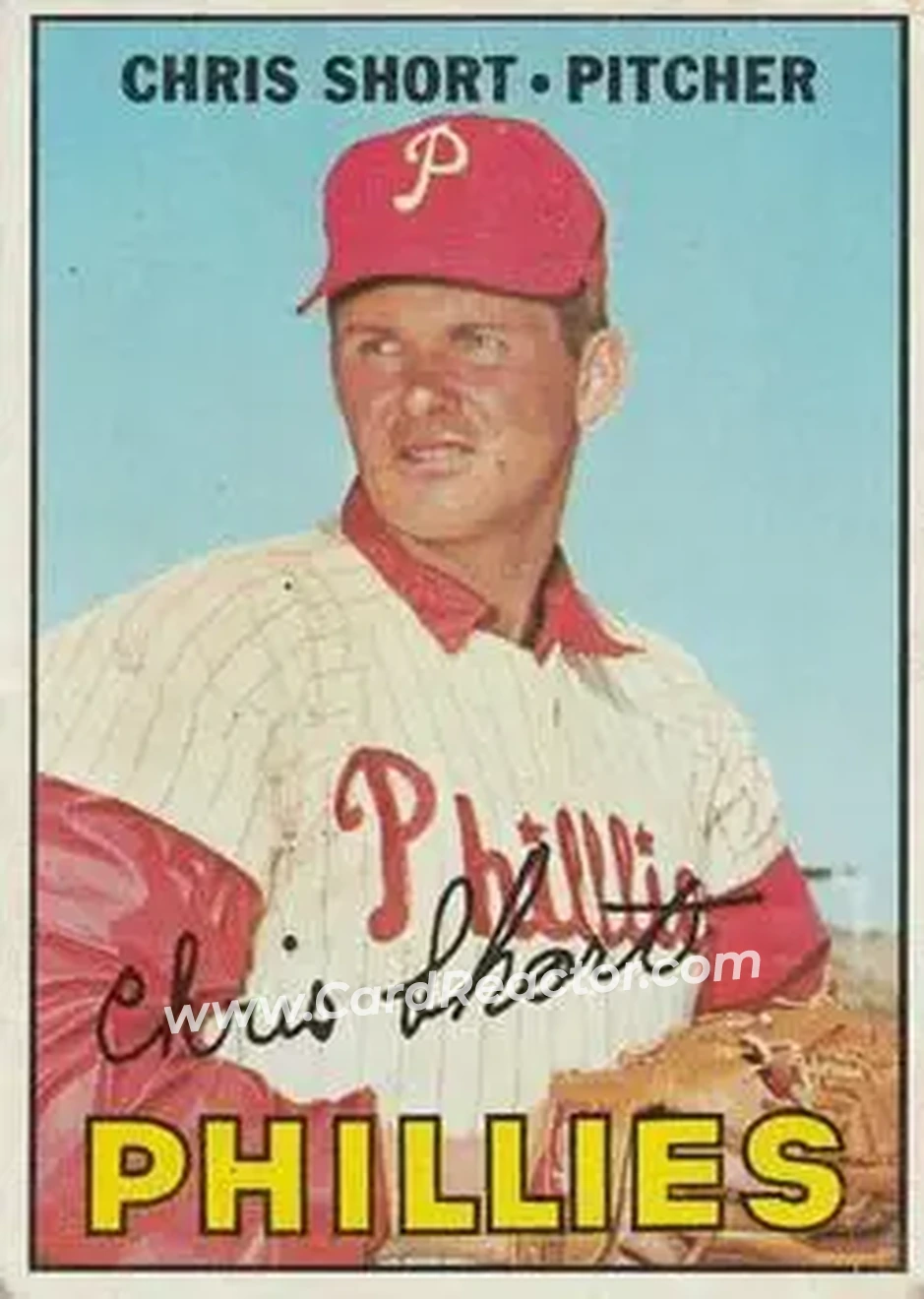 1967 Topps #395 - Chris Short - Philadelphia Phillies - Front