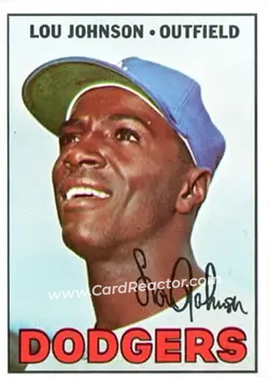 1967 Topps #410 - Lou Johnson - Los Angeles Dodgers - Front