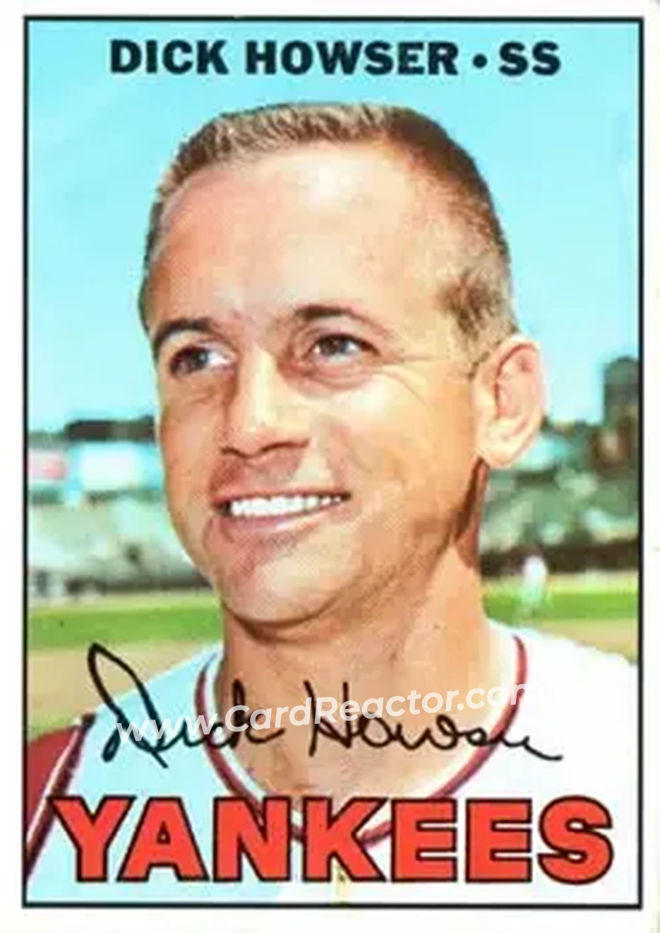1967 Topps #411 - Dick Howser - New York Yankees - Front 1967 Topps #411 - Dick Howser - New York Yankees - Front