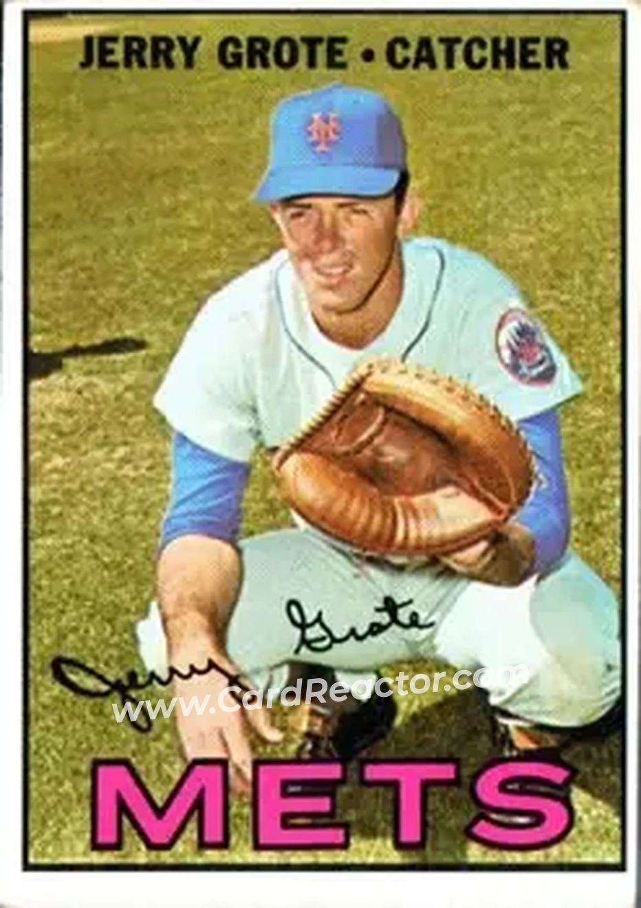 1967 Topps #413 - Jerry Grote - New York Mets - Front