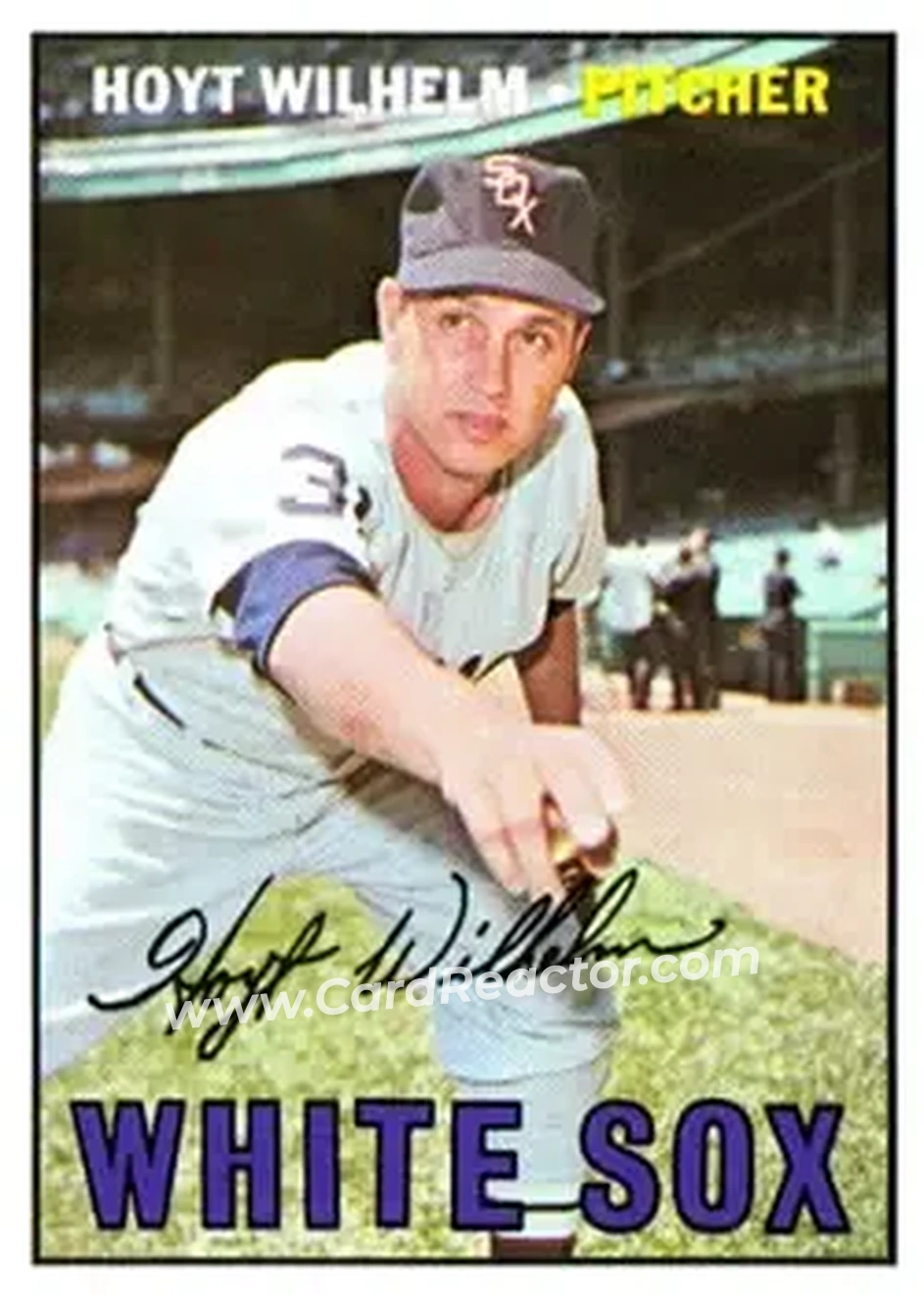 1967 Topps #422 - Hoyt Wilhelm - Chicago White Sox - Front