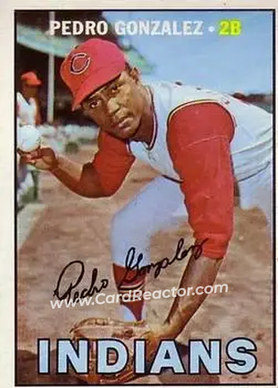1967 Topps #424 - Pedro Gonzalez - Cleveland Indians - Front