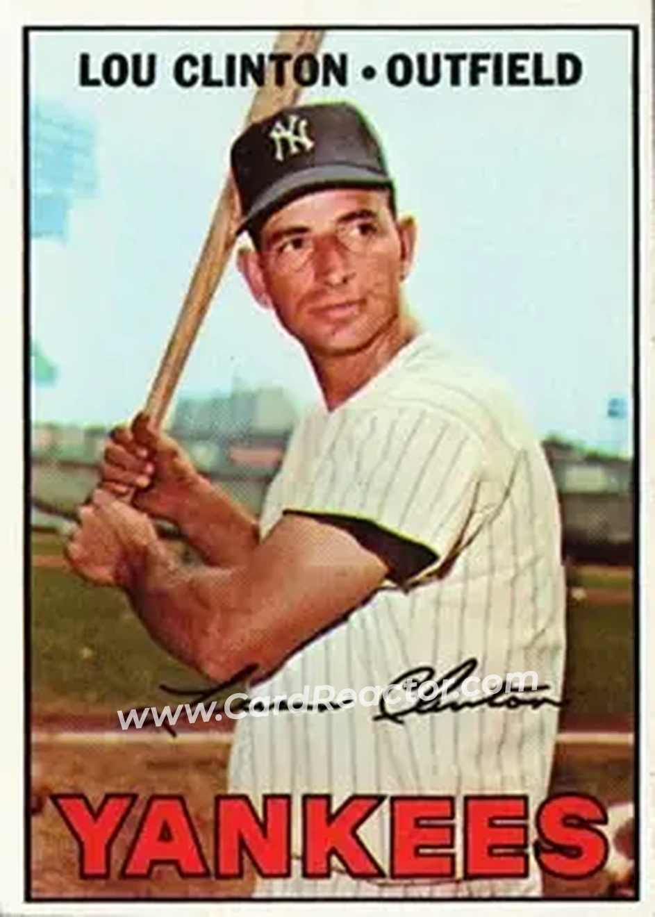 1967 Topps #426 - Lou Clinton - New York Yankees - Front