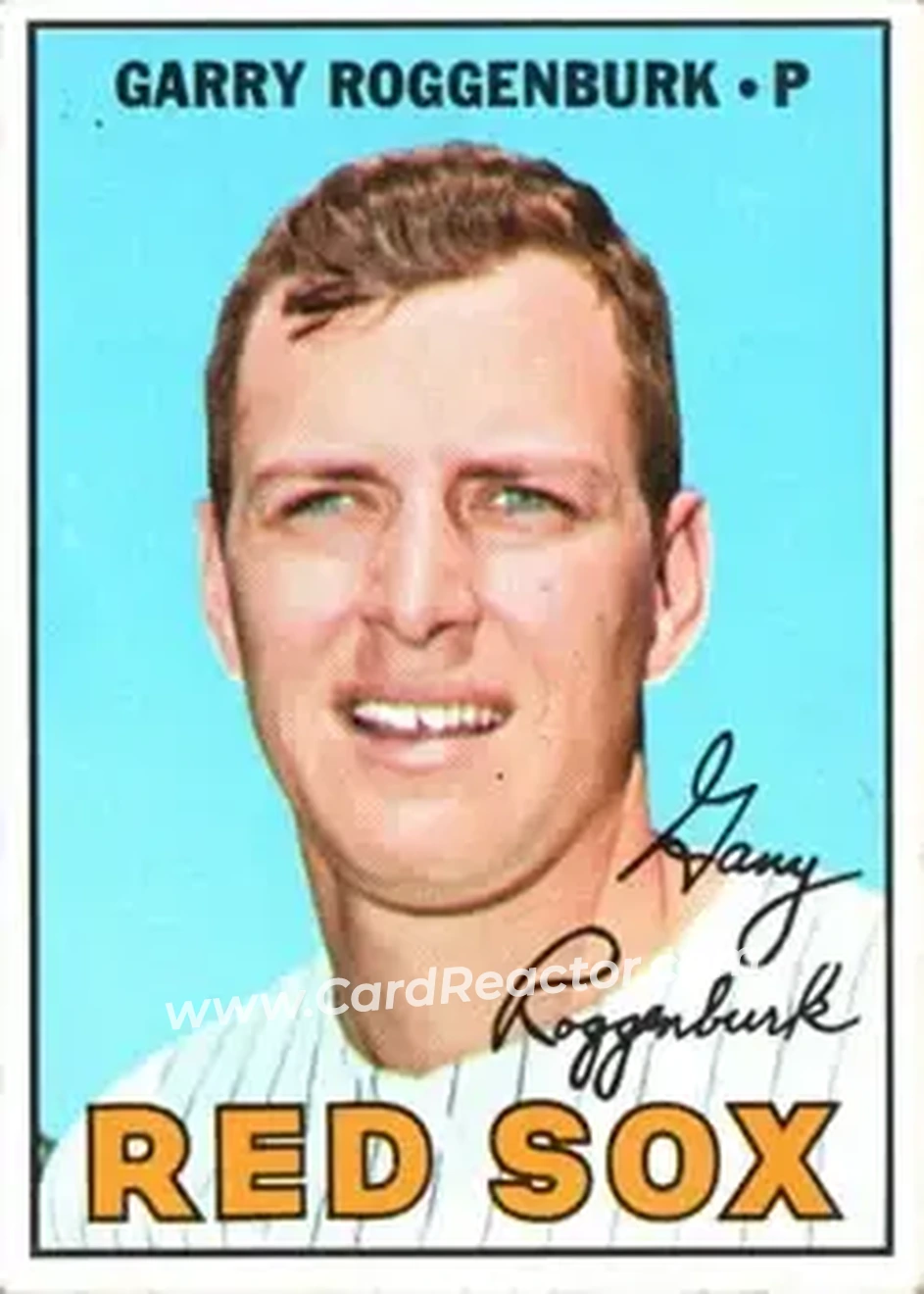 1967 Topps #429 - Garry Roggenburk - Boston Red Sox - Front 1967 Topps #429 - Garry Roggenburk - Boston Red Sox - Front
