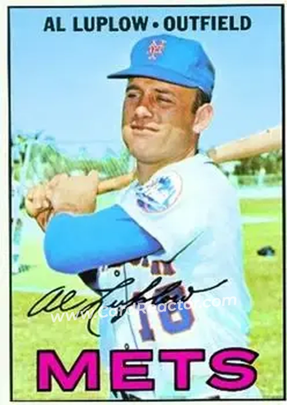 1967 Topps #433 - Al Luplow - New York Mets - Front