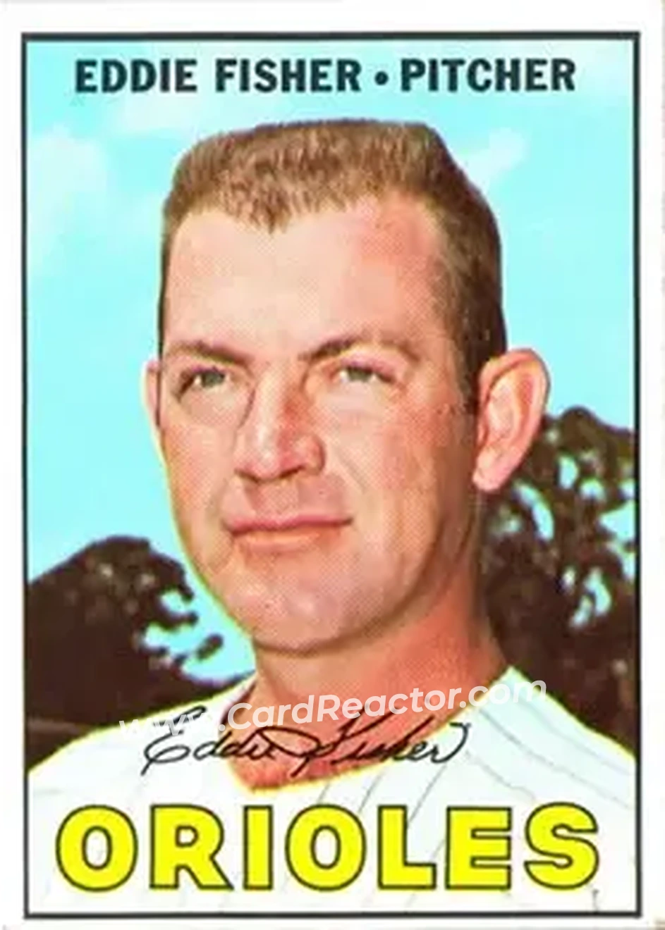 1967 Topps #434 - Eddie Fisher - Baltimore Orioles - Front