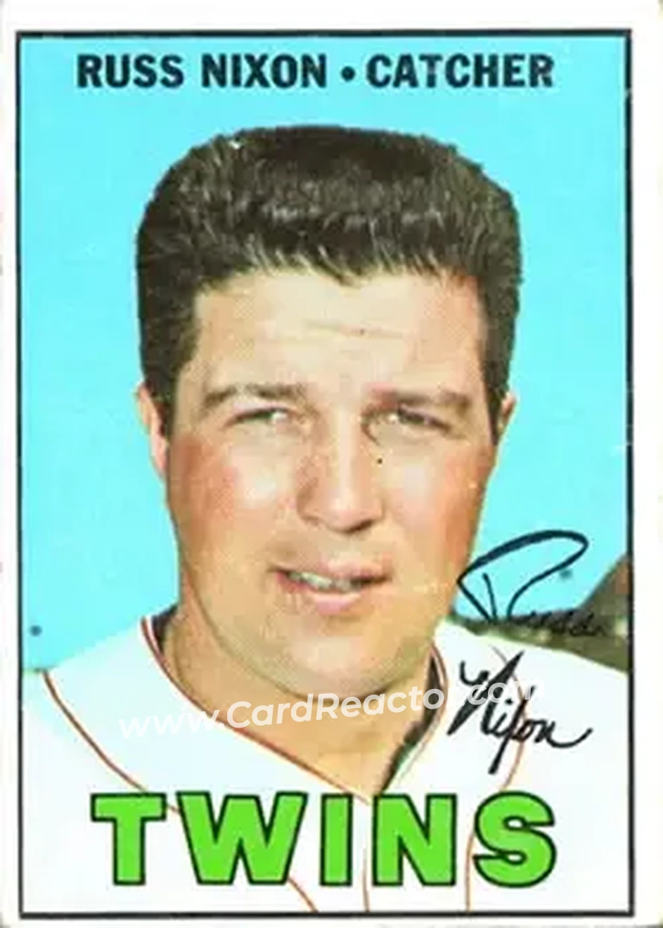 1967 Topps #446 - Russ Nixon - Minnesota Twins - Front