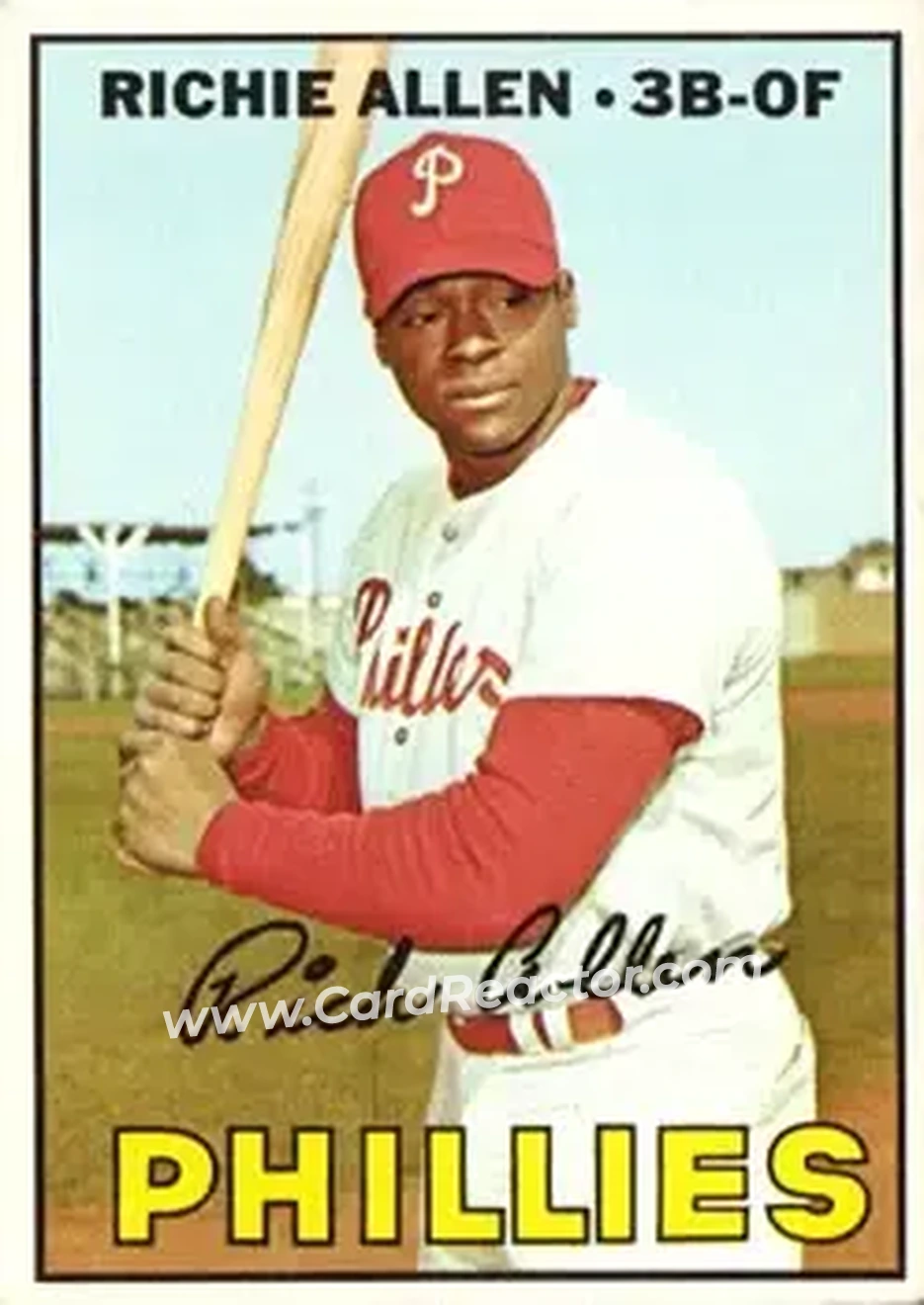 1967 Topps #450 - Richie Allen - Philadelphia Phillies - Front