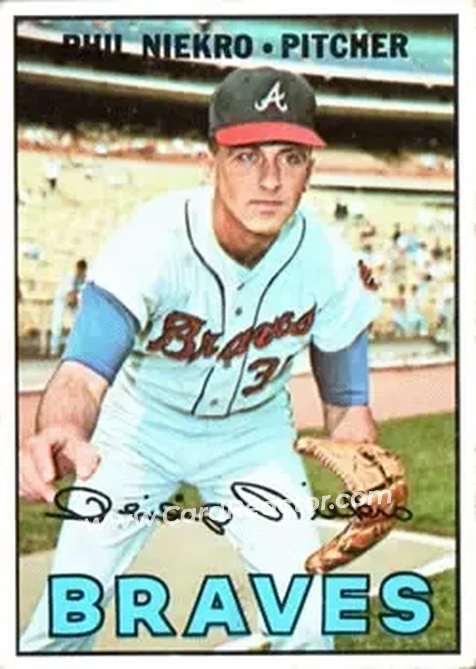1967 Topps #456 - Phil Niekro - Atlanta Braves - Front