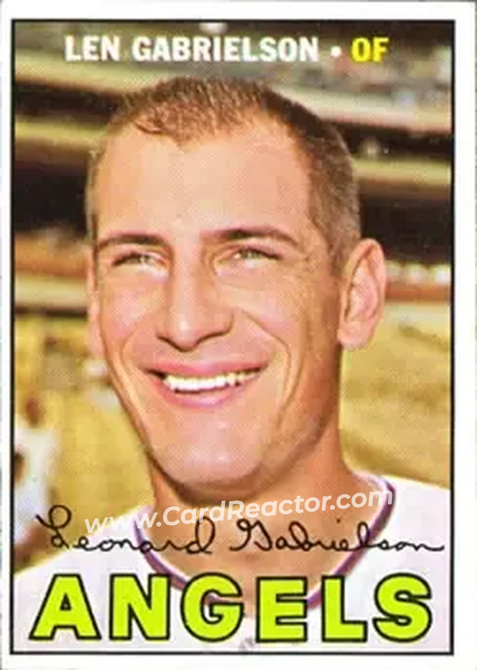 1967 Topps #469 - Len Gabrielson - California Angels - Front