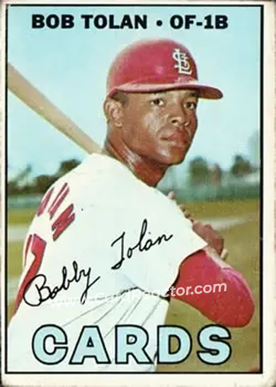 1967 Topps #474 - Bob Tolan - St. Louis Cardinals - Front