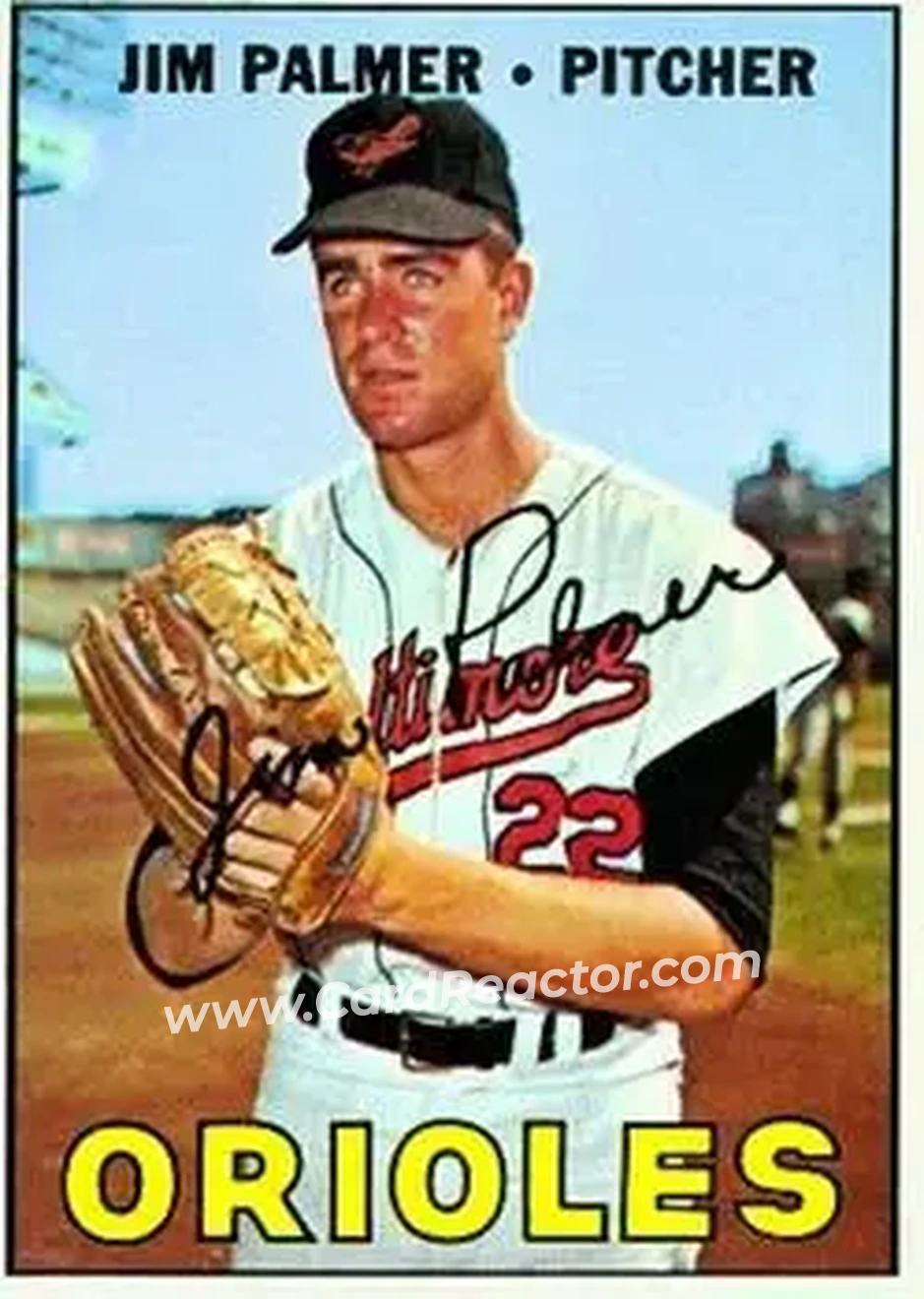 1967 Topps #475 - Jim Palmer - Baltimore Orioles - Front