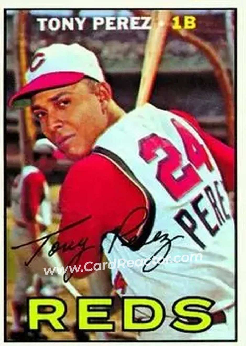 1967 Topps #476 - Tony Pérez - Cincinnati Reds - Front 1967 Topps #476 - Tony Pérez - Cincinnati Reds - Front
