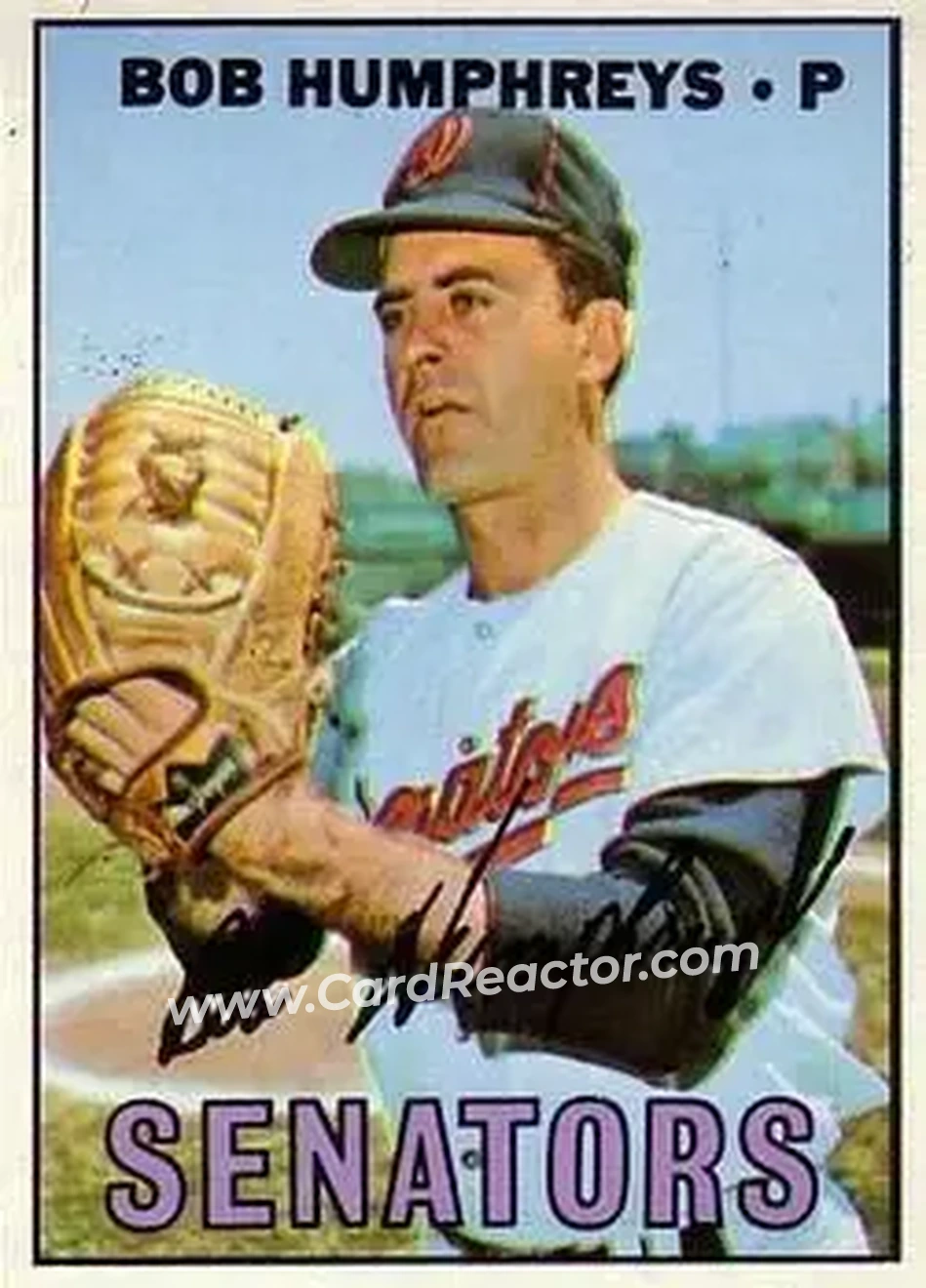 1967 Topps #478 - Bob Humphreys - Washington Senators - Front
