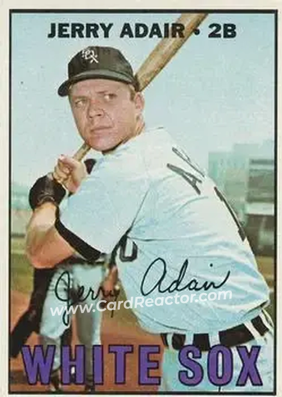 1967 Topps #484 - Jerry Adair - Chicago White Sox - Front