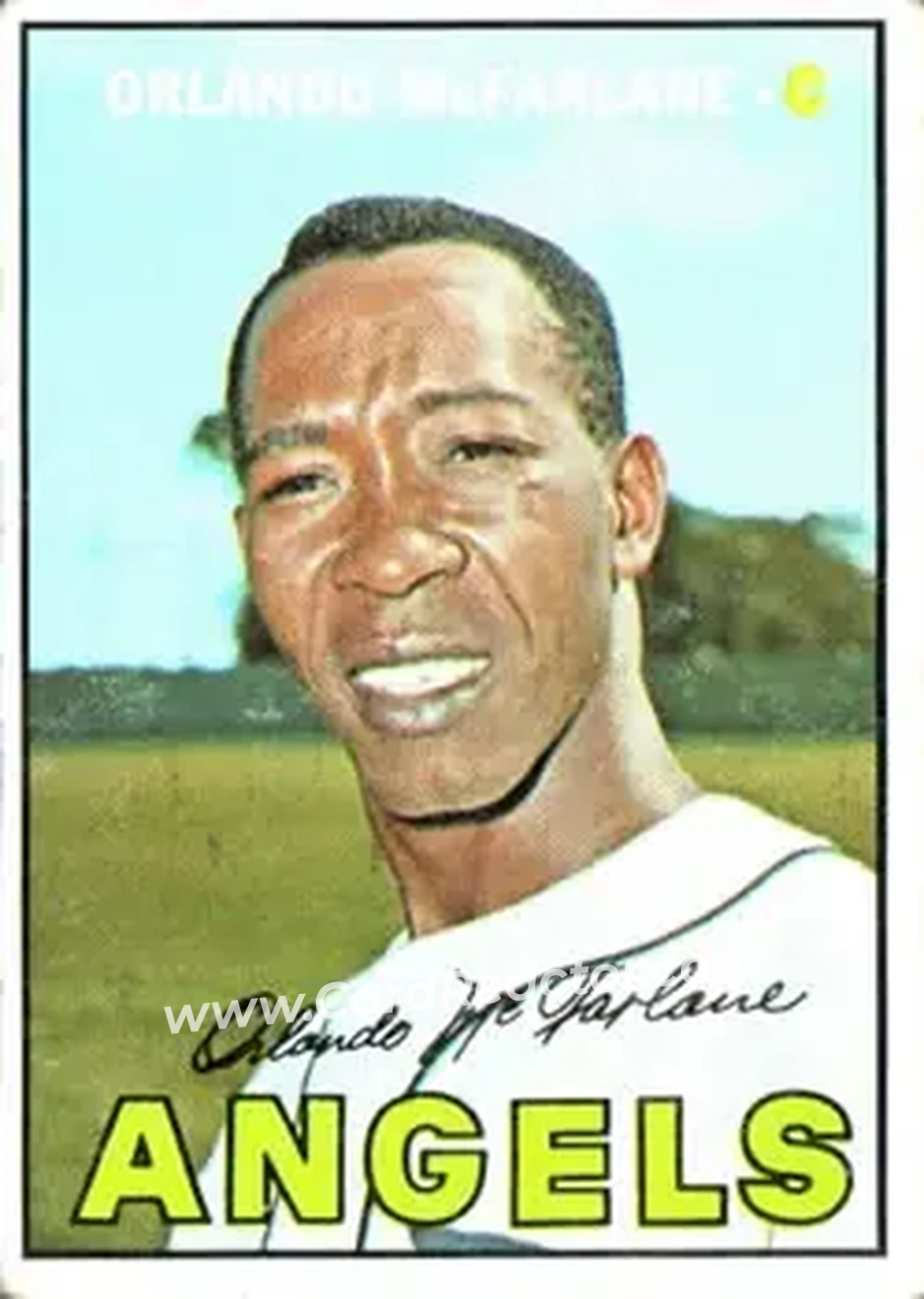 1967 Topps #496 - Orlando McFarlane - California Angels - Front