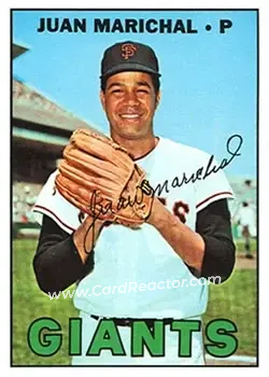 1967 Topps #500 - Juan Marichal - San Francisco Giants - Front