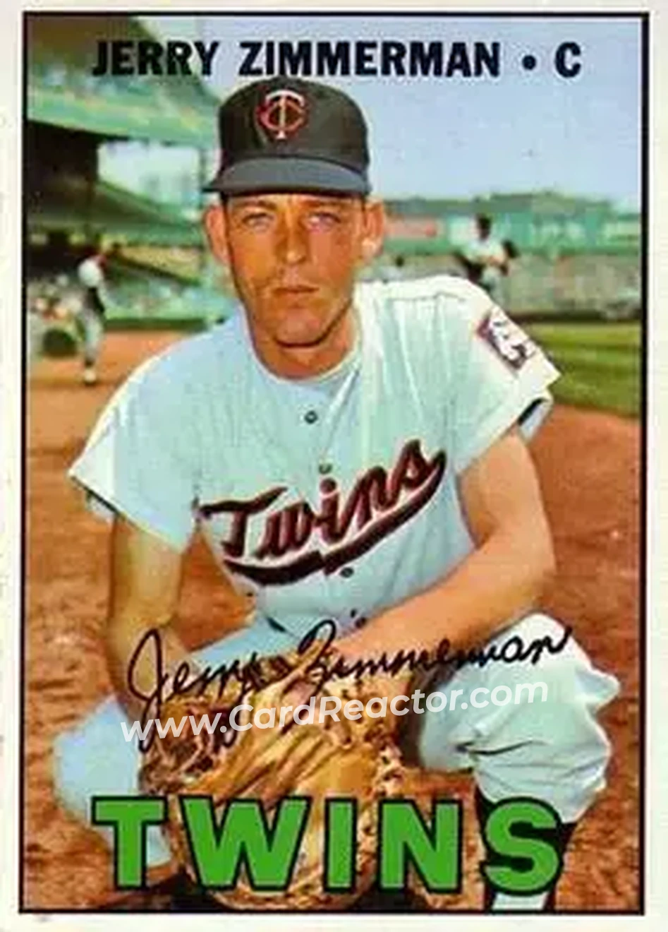 1967 Topps #501 - Jerry Zimmerman - Minnesota Twins - Front 1967 Topps #501 - Jerry Zimmerman - Minnesota Twins - Front