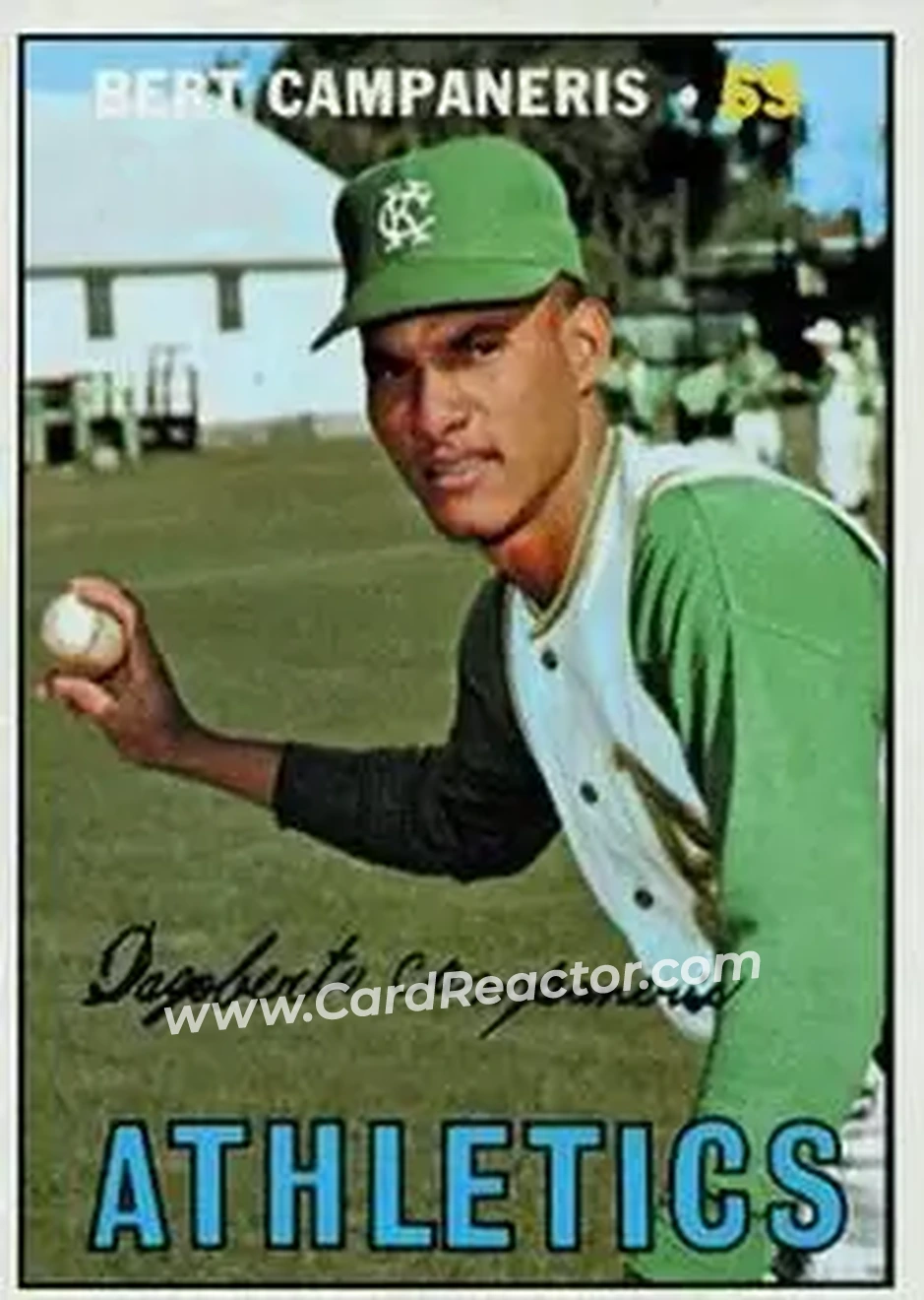 1967 Topps #515 - Bert Campaneris - Kansas City Athletics - Front